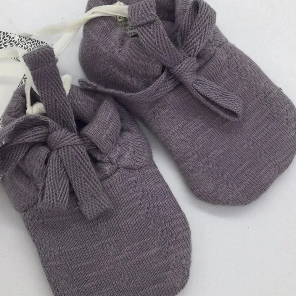 NWT Kate Quinn 3-6M Purple Booties